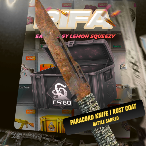 19/10 • ★ Paracord Knife | Rust Coat (BS)